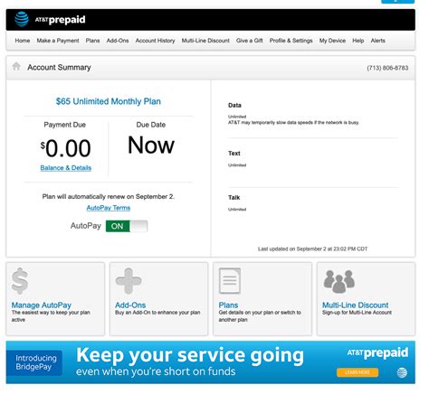 Pay my atandt prepaid bill online - Paying online from your T-Mobile account. See your bill and payment options or view and download past bills. Make a one-time device payment device payment on your Equipment Installment Plan. For multiple lines, use the gray arrow to view details. Using the T-Mobile app to make a payment. Go to the Bill tab.